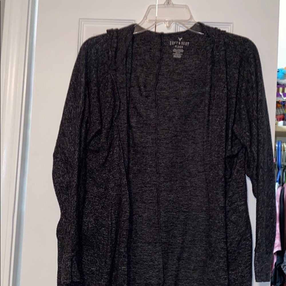 American Eagle Hooded Cardigan